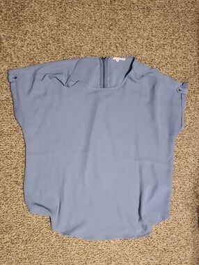 Maurices Light Blue Women’s Short Sleeve Blouse
